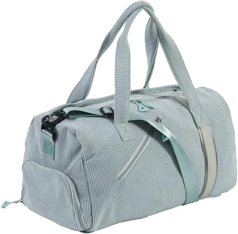 Phlexio Large Gym Bag,Travel Duffle BagWaterproof Weekender Bag, Carry On Tote Bags for Women, Blue