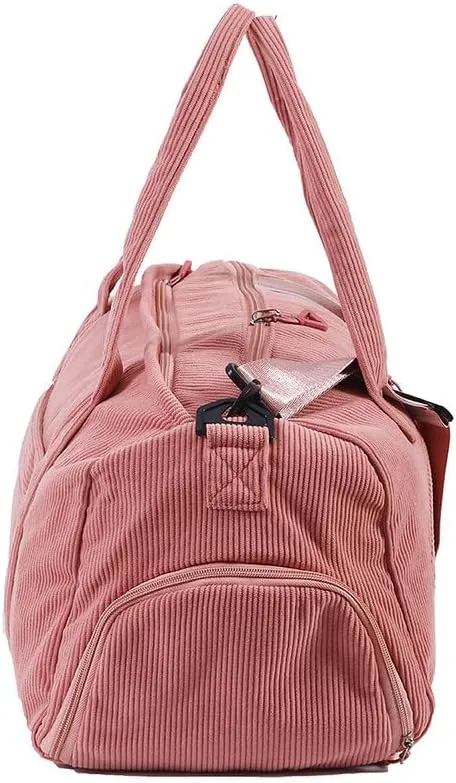 Phlexio Large Gym Bag,Travel Duffle BagWaterproof Weekender Bag, Carry On Tote Bags for Women, Pink