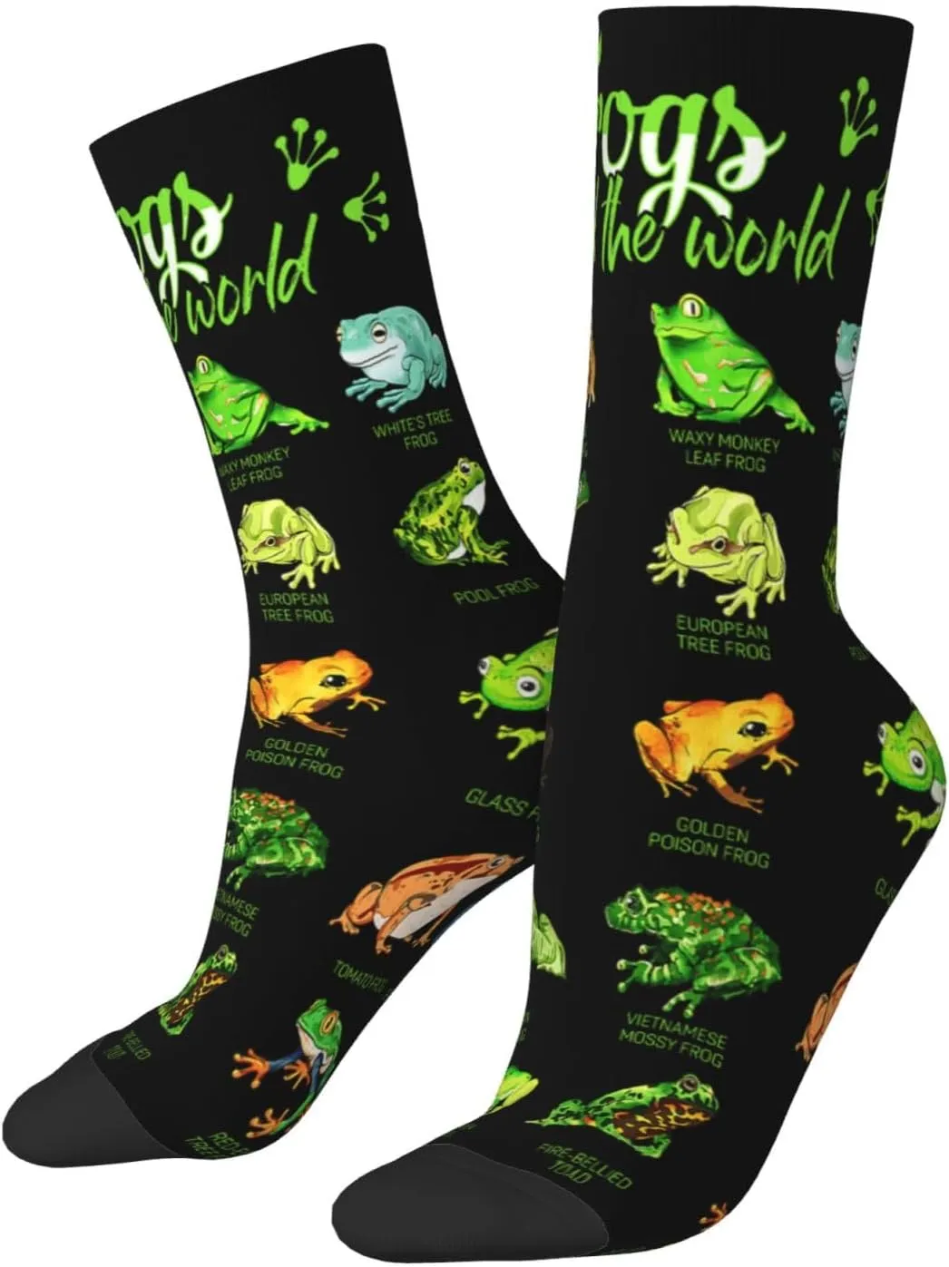 Puerto Rico Flag With Tropical Elements Crew Socks Unisex Mid Calf Hiking Running Athletic Socks Colorful Print Socks