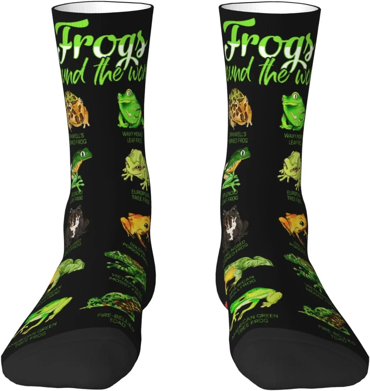 Puerto Rico Flag With Tropical Elements Crew Socks Unisex Mid Calf Hiking Running Athletic Socks Colorful Print Socks
