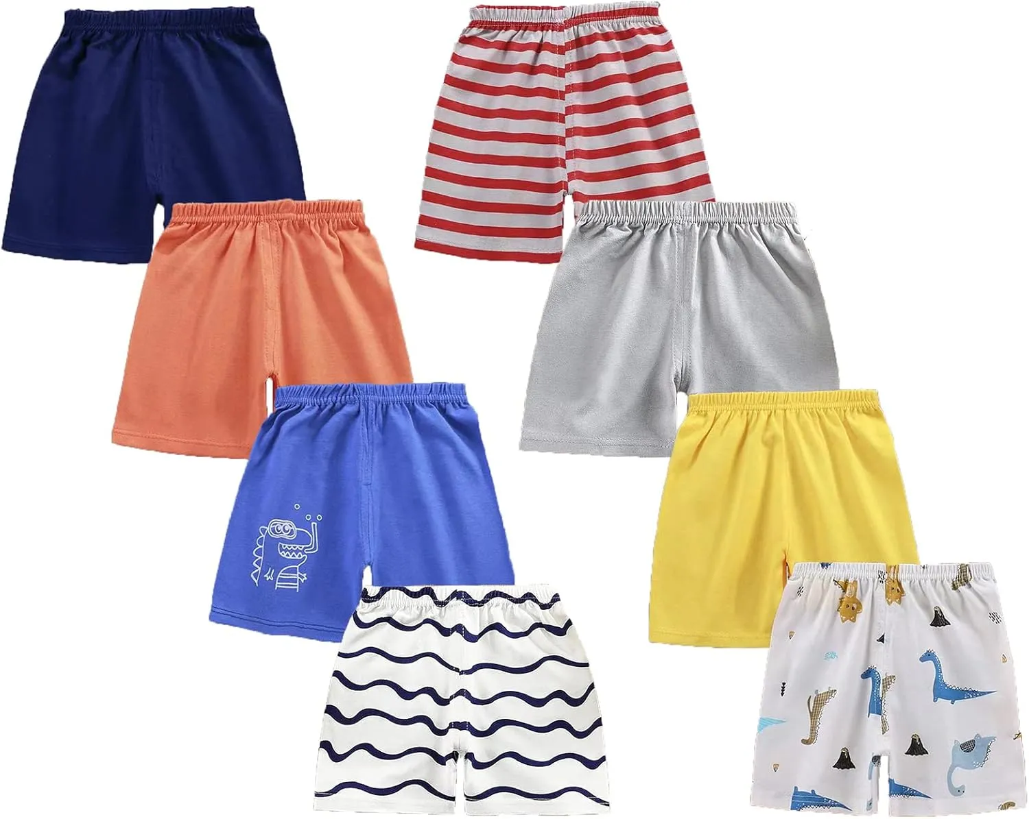 Toddler Baby Boy Elastic Waist Pull On Cotton Shorts for Littler Kids Boys Short Pants Summer Clothes
