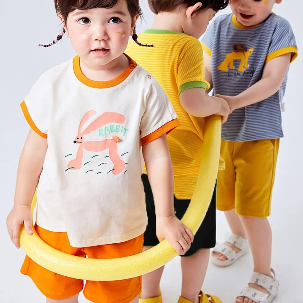 Toddler Baby Boy Elastic Waist Pull On Cotton Shorts for Littler Kids Boys Short Pants Summer Clothes
