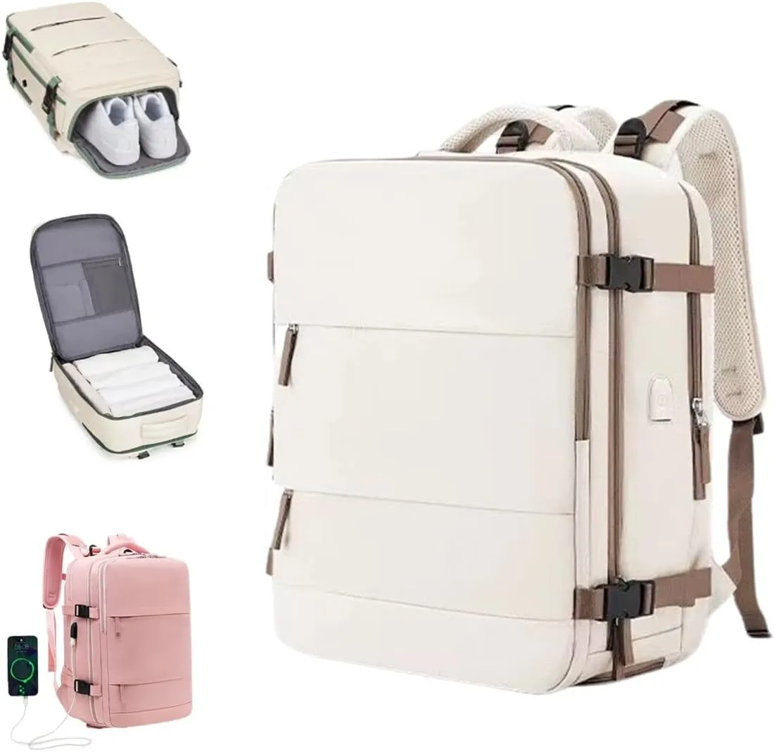 Travel Backpack,Large Laptop Backpack with usb Charging Port,Waterproof Modular Organizer,Flight Approved
