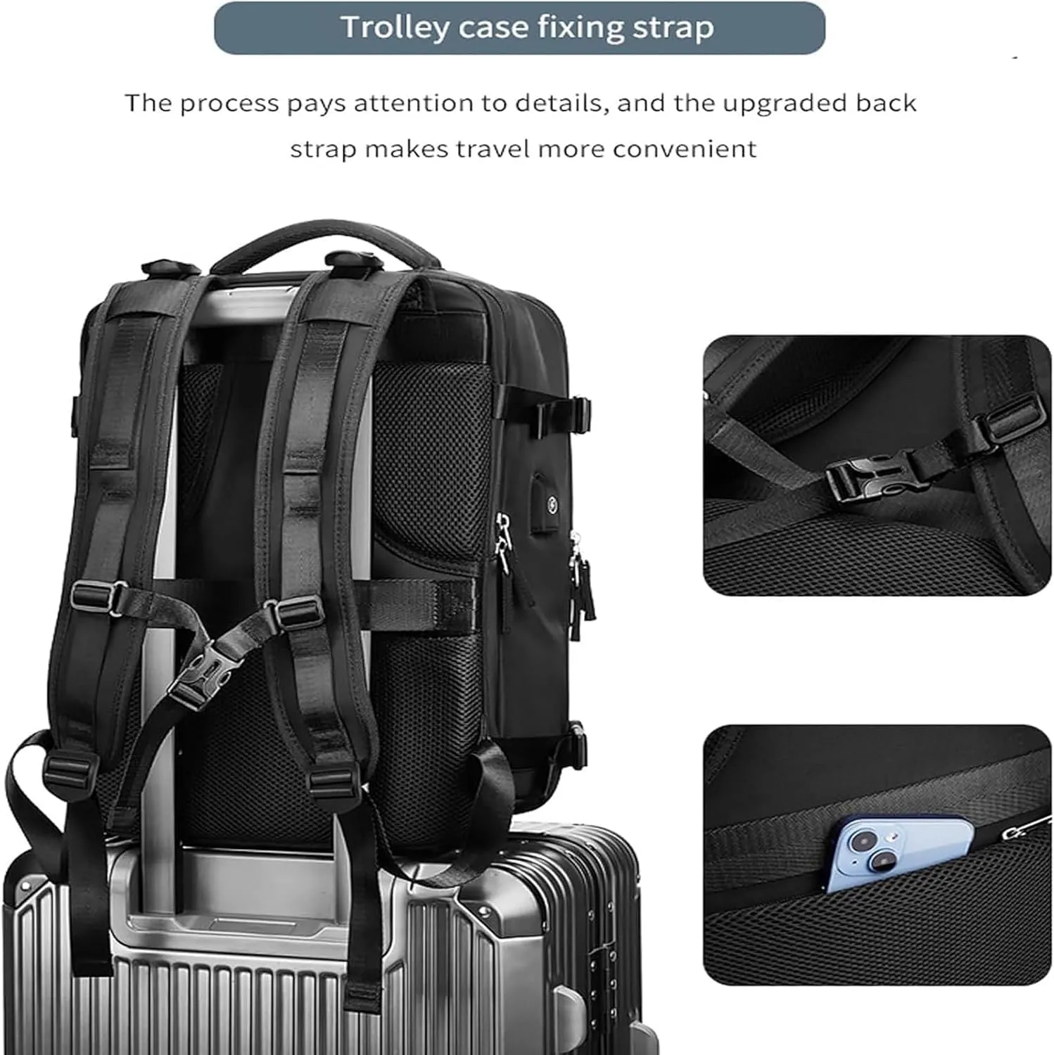 Travel Backpack,Large Laptop Backpack with usb Charging Port,Waterproof Modular Organizer,Flight Approved
