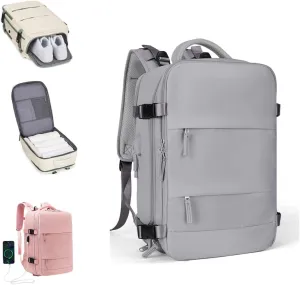 Travel Backpack,Large Laptop Backpack with usb Charging Port,Waterproof Modular Organizer,Flight Approved