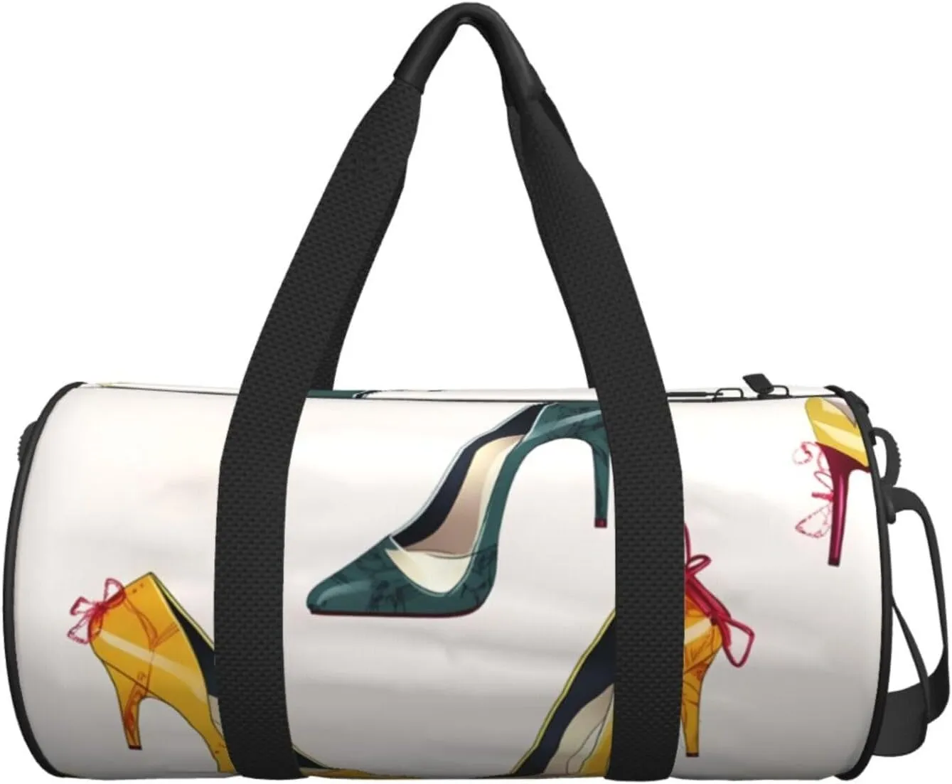 Travel Bag For Women,High Heel Shoes Print Personal Item Duffle Bags,Weekend Travel Duffel Tote Bag,Travel Sport Gym Bag For Men,Airplane Travel Essentials For Flying