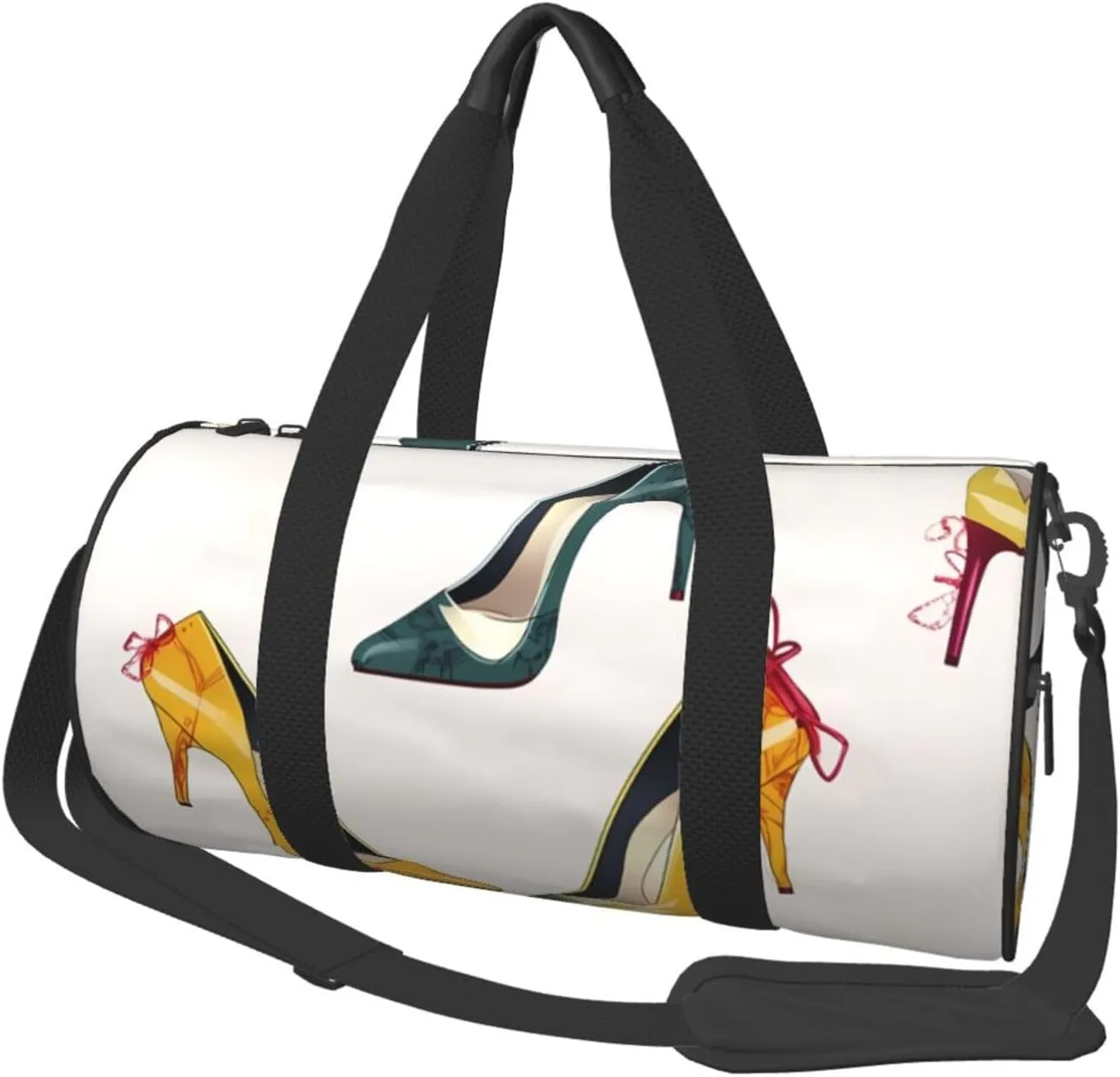 Travel Bag For Women,High Heel Shoes Print Personal Item Duffle Bags,Weekend Travel Duffel Tote Bag,Travel Sport Gym Bag For Men,Airplane Travel Essentials For Flying