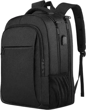 Travel Bag Laptop Backpack with USB Charging Port Water-Repellent Business Travel Bag for Notebook and Laptop