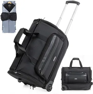 Travel Bag with Wheels, Large Travel Bag Foldable for Men/Women, Suitable for Travel, Weekend Holiday.