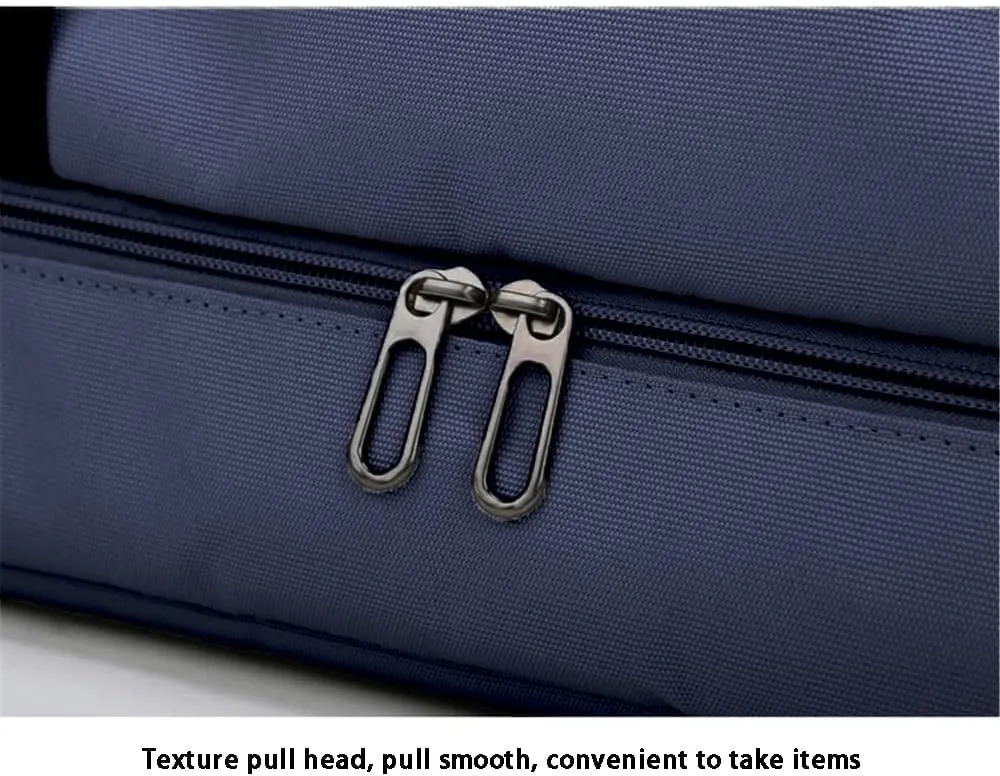 Travel Duffel Bag with Shoes Compartment, Sport Gym Duffle Holdall Bag Training Handbag Yoga Bag Travel Overnight,Waterproof Large Sports Duffel Bag Training Handbag Blue 46 * 28 * 25cm