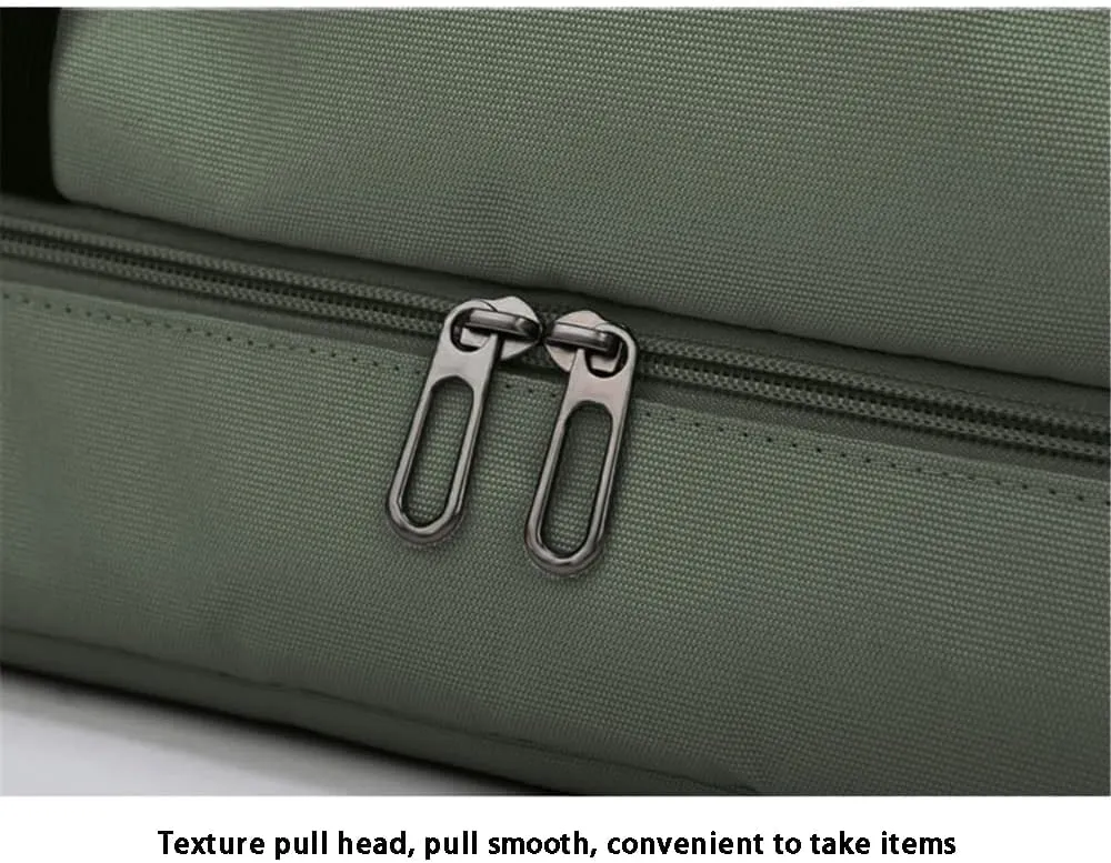 Travel Duffel Bag with Shoes Compartment, Sport Gym Duffle Holdall Bag Training Handbag Yoga Bag Travel Overnight,Waterproof Large Sports Duffel Bag Training Handbag Green 46 * 28 * 25cm