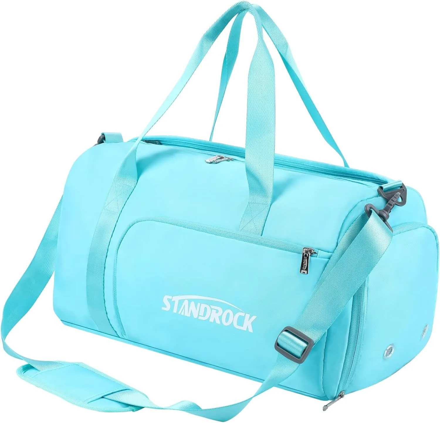Travel Duffle Bag, Sports Tote Bag for Women,Overnight Travel Weekender Bags for Women with Wet Pocket,Carry on Duffel Bags for Traveling (Green)(Green-Insulation Bags)