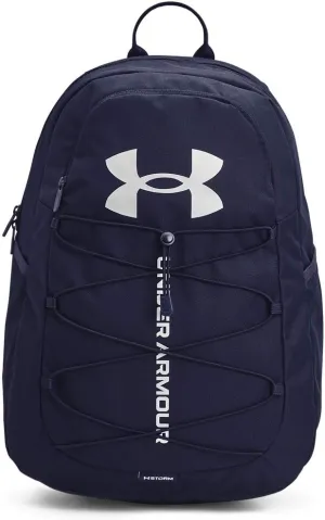 Under Armour Unisex-Adult Hustle Sport Backpack , Midnight Navy (410)/Metallic Silver , One Size Fits All
