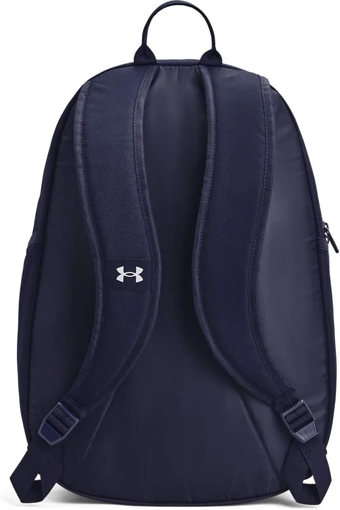 Under Armour Unisex-Adult Hustle Sport Backpack , Midnight Navy (410)/Metallic Silver , One Size Fits All