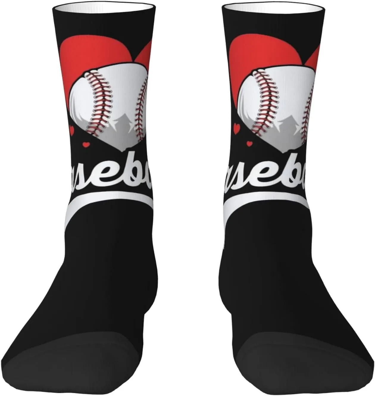 Unisex Crew Socks Mid Calf Hiking Running Athletic Socks Novelty Funny Colorful Print Socks