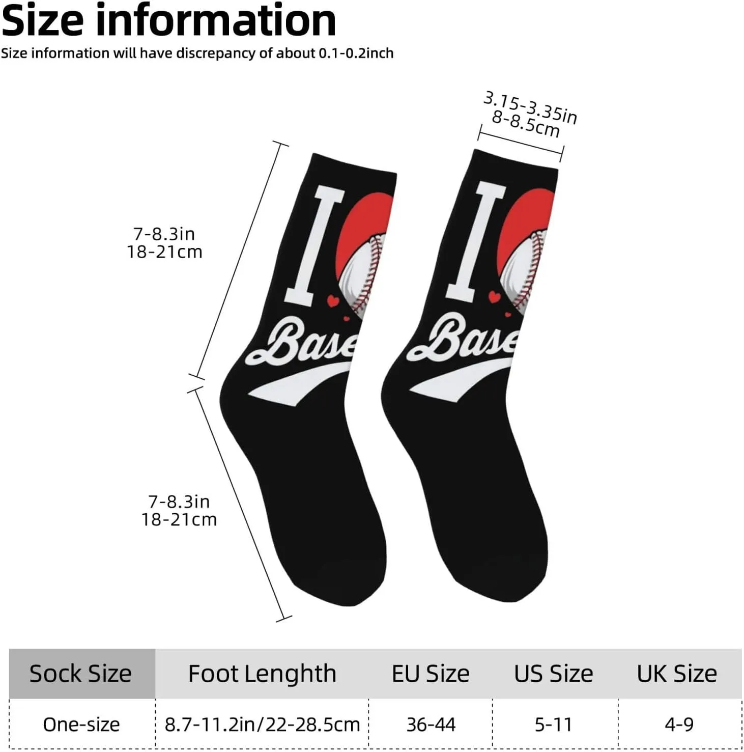 Unisex Crew Socks Mid Calf Hiking Running Athletic Socks Novelty Funny Colorful Print Socks