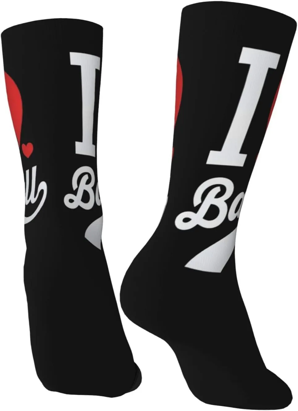 Unisex Crew Socks Mid Calf Hiking Running Athletic Socks Novelty Funny Colorful Print Socks
