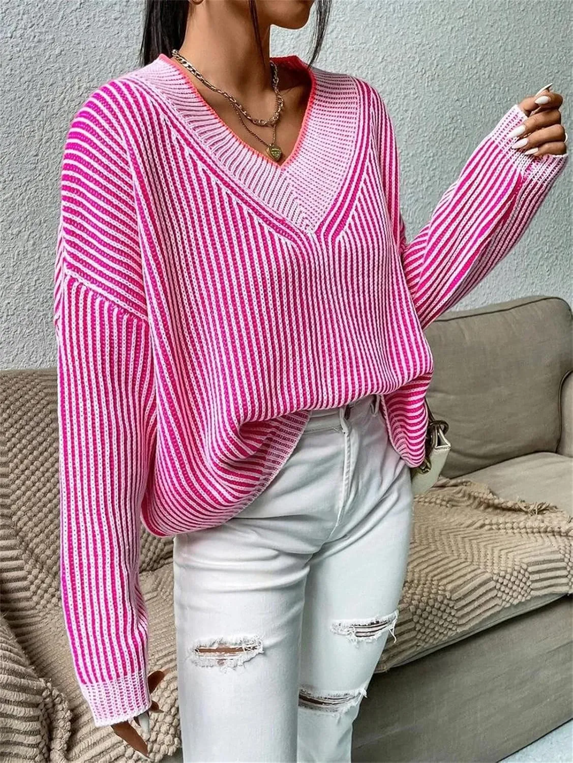Womens Oversized Sweaters Turtleneck Batwing Long Sleeve Pullover Loose Chunky Knit Jumper Holiday Christmas