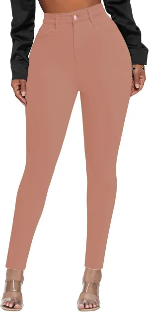 Women's Stretchy Skinny Jeans High Waisted Shaping Soft Modern Slim Jean Pants with Pockets