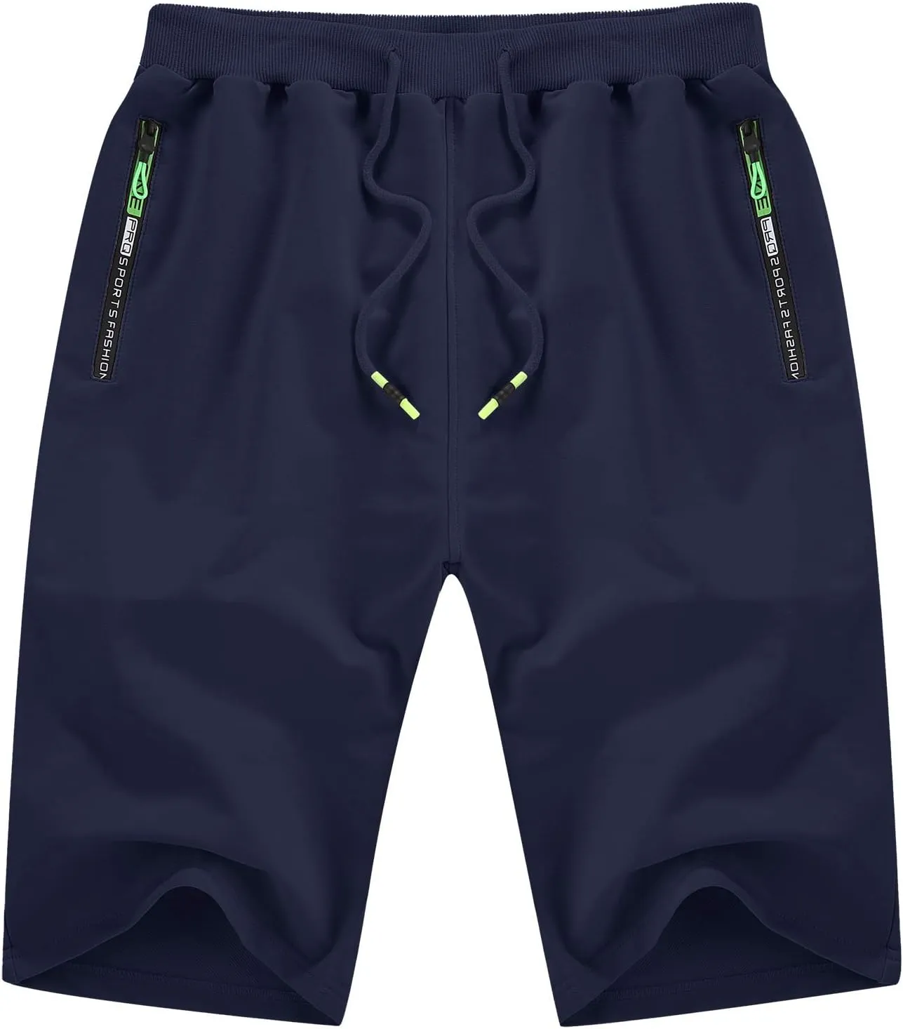 YTD Men's Shorts Casual Classic Fit Drawstring Summer Beach Shorts with Elastic Waist and Pockets